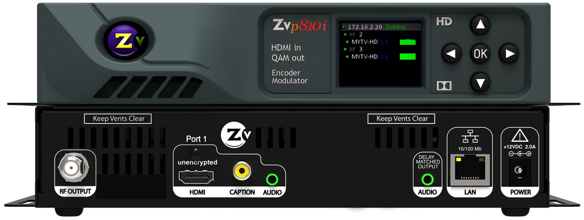 ZEEVEE ZVPRO810i Distribuidor de video HD  por coaxial o IP